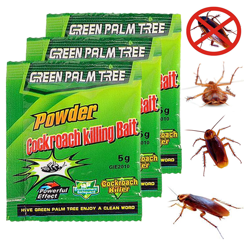 Effective Killing Cockroach Bait Powder Cockroach Repeller Insect Roach Killer Anti Pest Reject Trap Pest Control Garden