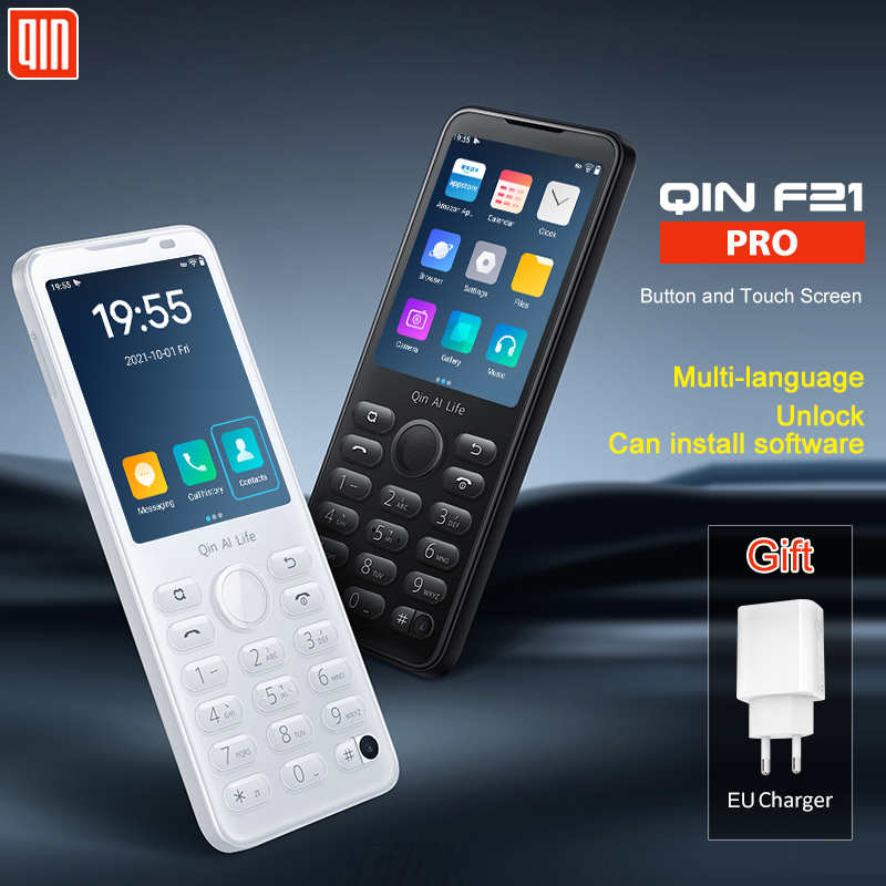 Qin F21 Pro Smart Touch Screen Phone Wifi 5G+2.8 Inch 3GB + 32GB / 4GB 64GB Bluetooth 5.0 480*640 Global Verison Phone