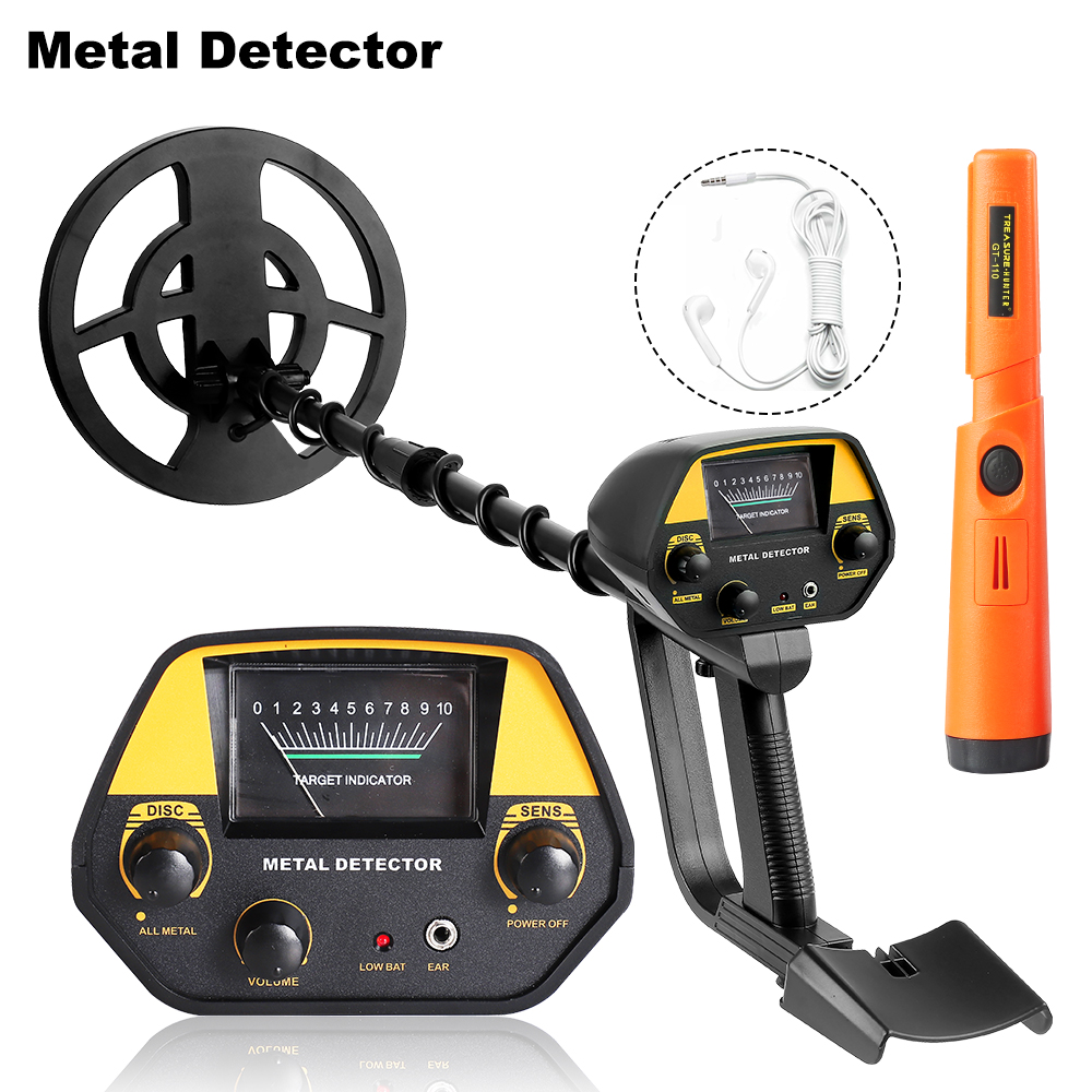 High Sensitivity Metal Detector Adjustable Tracker Handheld Detector De Metales Waterproof Pinpointing Underground Gold Iron