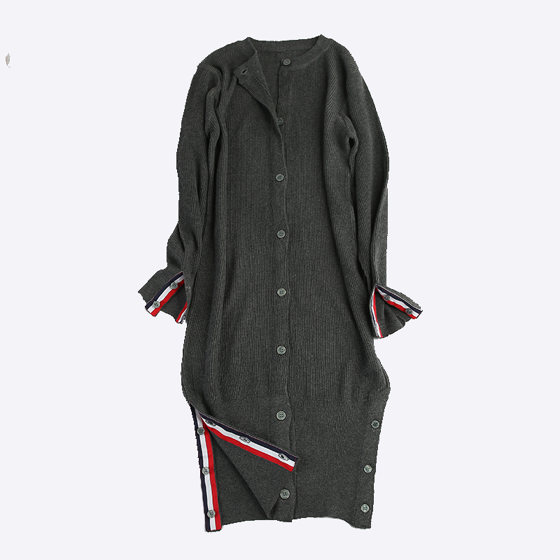  Maxi Long Cardigan Cashmere Wool Blend Sweater Lady's V-neck Long Sleeve Sweater Free Shipping