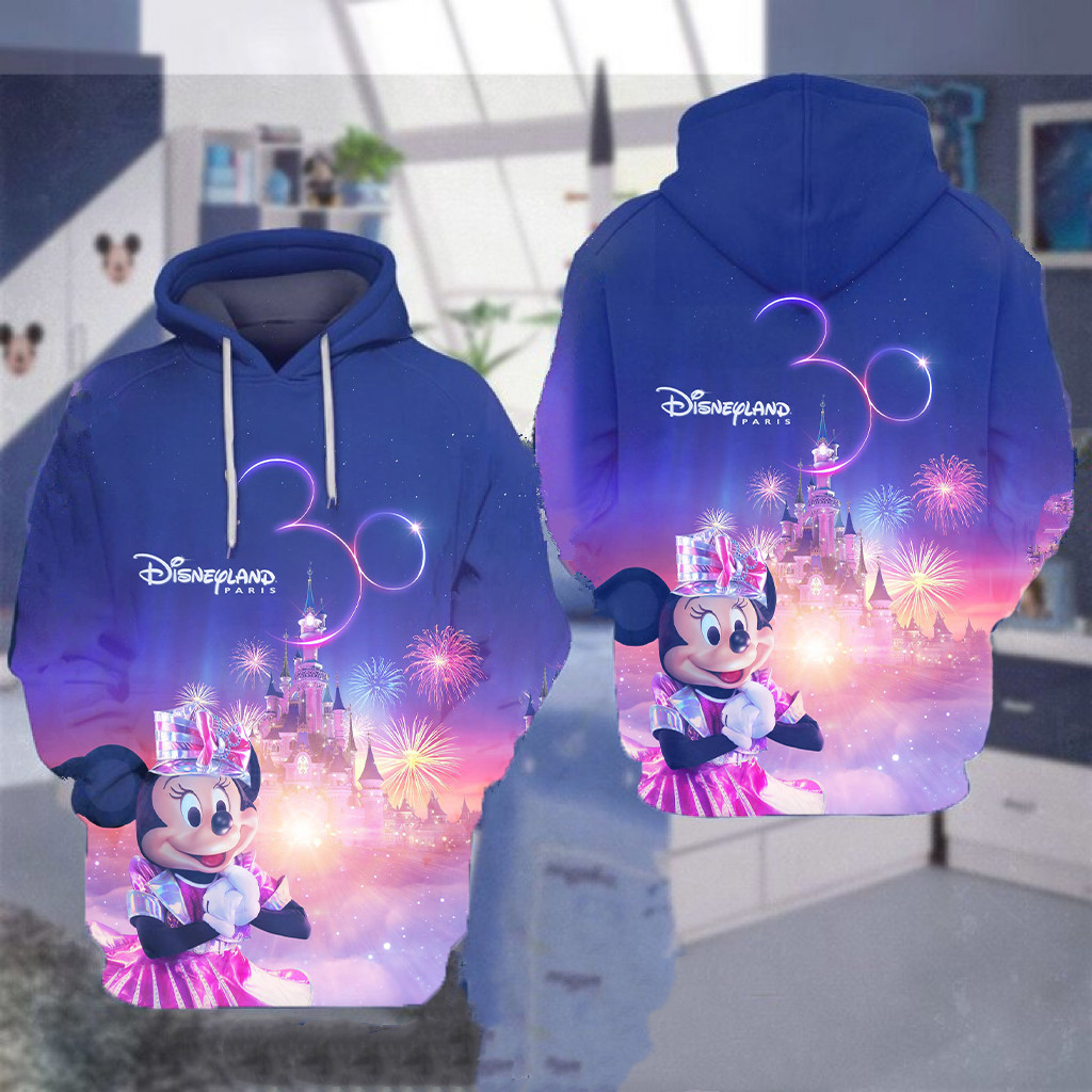 Disneyland Paris 30th Anniversary 3D Hoodie  Zip Hoodie