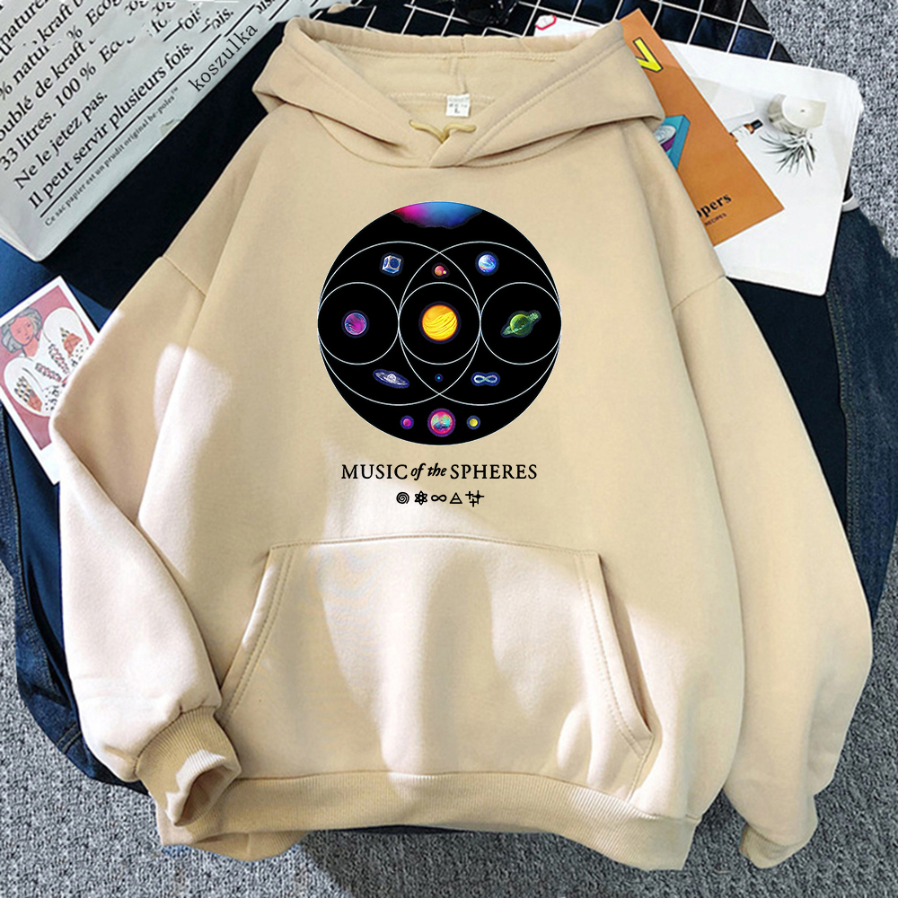  Coldplay The Spheres Hoodies I Will Try To Fix You Print Hoodie Spring/Autumn Women/men Sweatshirts Flower of Life Clothes