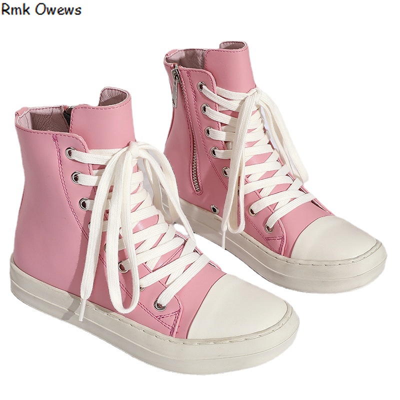 Rmk Owews Men's Women's Thick-soled Casual Canvas Shoes Wax Surface Plus Velvet Sneakers Are Available In A Variety of Styles