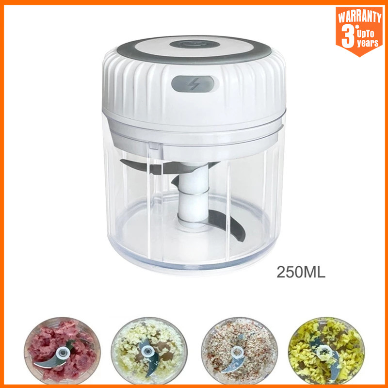 Xiaomi Mini Electric 100/250mL Garlic Chopper Ginger Masher Machine Chili Vegetable Kitchen Tool  Sturdy Durable USB Charging