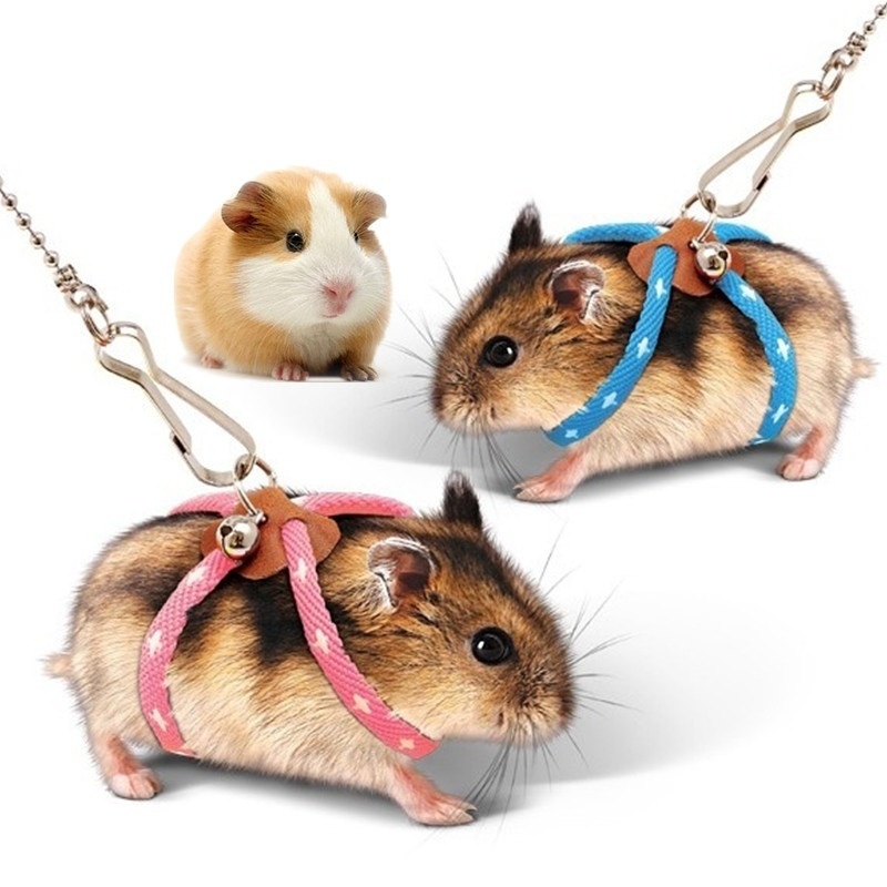 Small Pet Adjustable Soft Harness Bird Parrot Mouse Hamster Ferrets Rat Pig Leash