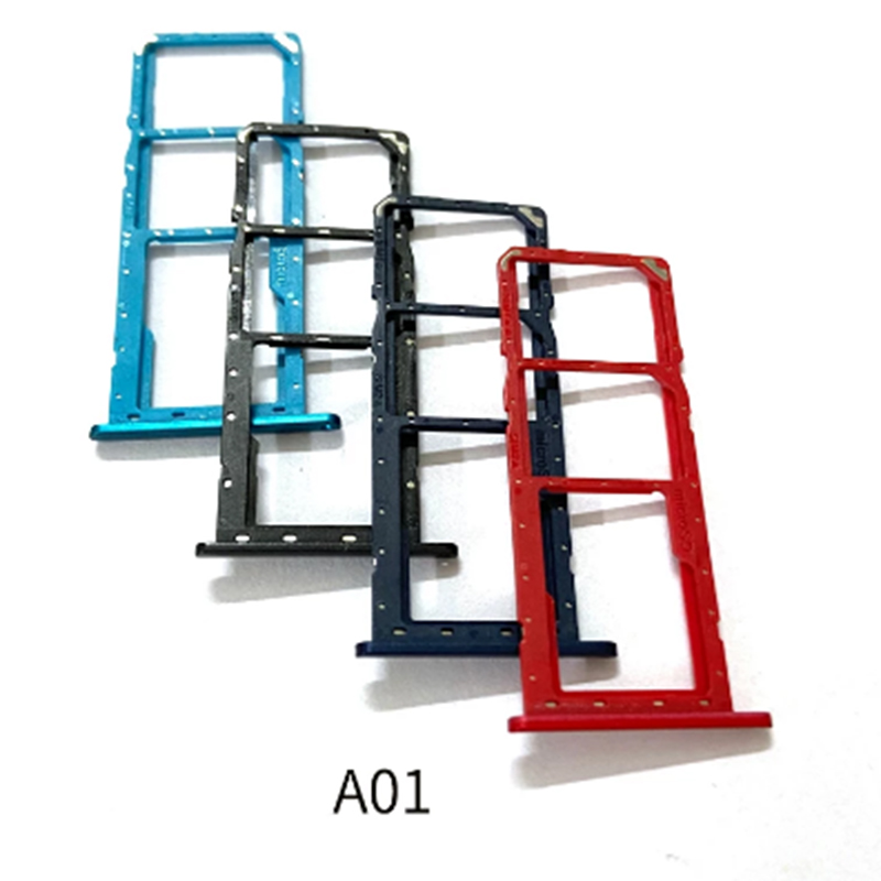 For Samsung Galaxy A01 Dual Single SIM Card Tray SD Holder Slot