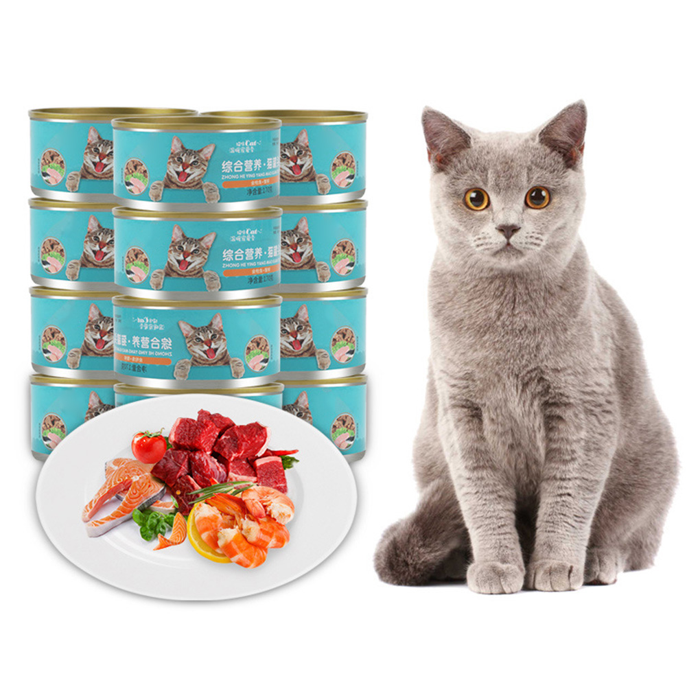 Canned cat 170g big can fattening nutrition supplement cat cat snack staple food can Cat wet grain