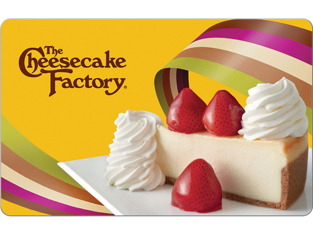 The Cheesecake Factory $150 Gift Card (Email Delivery)