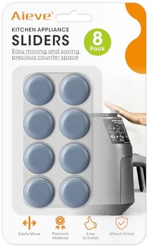 Aieve Appliance Slider, 8Pcs Appliance Sliders for Kitchen Appliances, Small Appliance Slider for Most Countertop