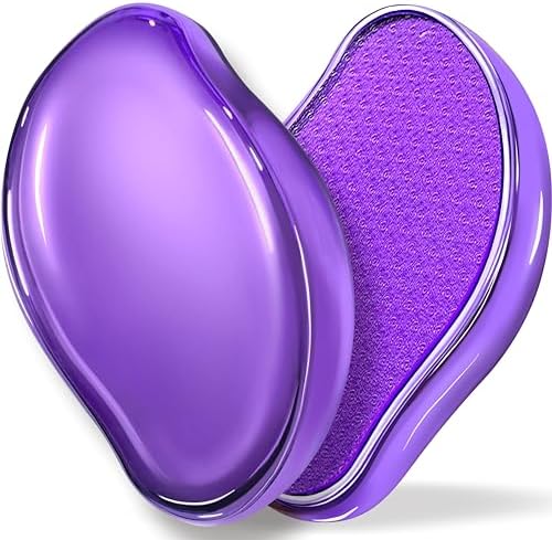 GABOX Nano Glass Pro Foot File - Callus Remover for Feet - Heel Foot Scrubber Dead Skin Exfoliator - Pedicure SPA Tool for Women & Men - Removedor de Callos en Los Pies - Crystal Purple