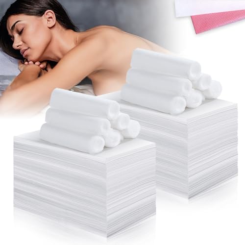 200 Pcs 31" x 71" Disposable Sheets for Massage Table Non Woven Spa Bed Cover,Waterproof Breathable Disposable Massage Table Sheets for Spa Tattoo Beauty Salon Hotels (White)