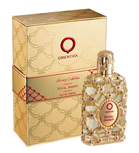 Orientica Luxury Collection Royal Amber for Unisex Eau de Parfum Spray, 2.7 Ounce