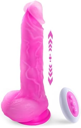Tracy’s Dog Thrusting Dildo Vibrator, Vibrating Realistic Penis for G-Spot Stimulation, Remote Adult Sex Toys for Women Couple with 3x10 Modes, 9.25" Heating Lifelike Silicone Dildos with Suction Cup