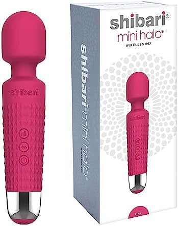 Shibari Mini Halo Vibrator, Wand Massager Vibe, Cordless, Quiet, High Power & Waterproof, Vibration Clitoris Stimulation, Adult Sex Toys, Personal Vibrator for Women, Sex Vibrators (Pink)