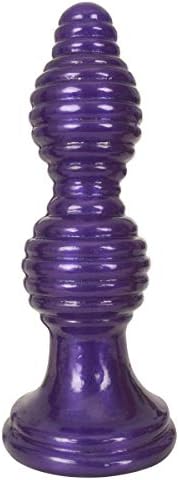 The Queen Ribbed Anal Plug � Purple