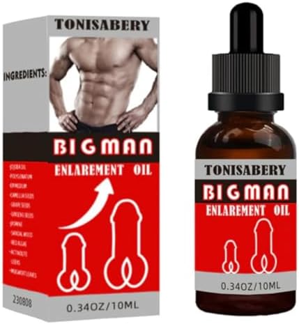 Big Man Enlargerment Oil 10ml for Men Power Enlarger Oil Larger Longer Thinker Stronger