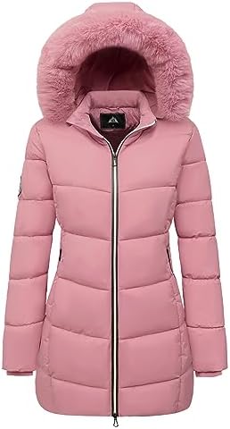 MOERDENG Women's Winter Windproof Warm Down Coats Waterproof Thicken Hooded fashions Puffer Jacket