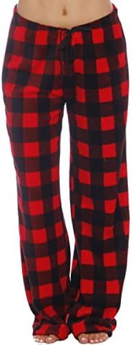 Just Love Women Plush Pajama Pants Buffalo Plaid