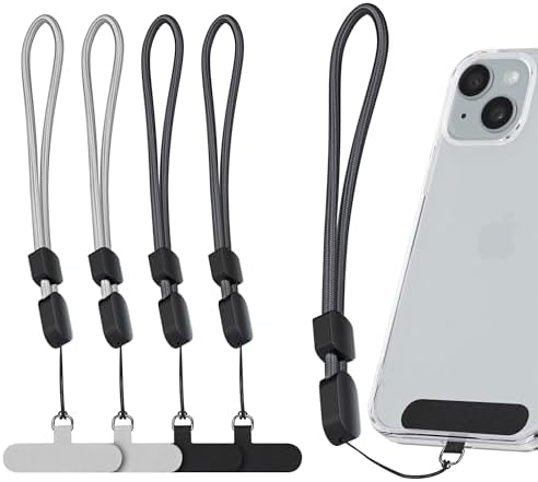 Wrist Phone Lanyard, SHANSHUI Nylon Adjustable Wristlet Strap Cell Phone Lanyard Tether Pads for All Mobile Phones