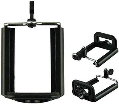 3 Pack Monopod Head Mobile Phone Holder Universal U-shaped Clip Bracket with 1/4"-20 Screw Hole Mount Stand Adapter for Tripod for Smartphone iPhone Selfie Stick