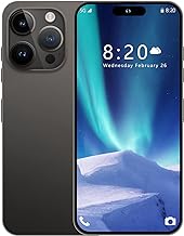 I14 Pro MAX Unlocked Cell Phone,Smartphone Long Battery Life 6.82" HD Screen Unlocked Phones, 6+256GB Android 13.0 with 128G Memory Card, Dual SIM/Fingerprint Lock/Face ID/GPS (Black)