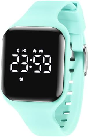 Kids Watch Digital Watch for 5-12 Years Old Boys Girls, Kids Fitness Tracker Watch with Alarm Clock, Stopwatch, Step Counter Sports Watch, No App Waterproof Watch for Kids Teens Gifts