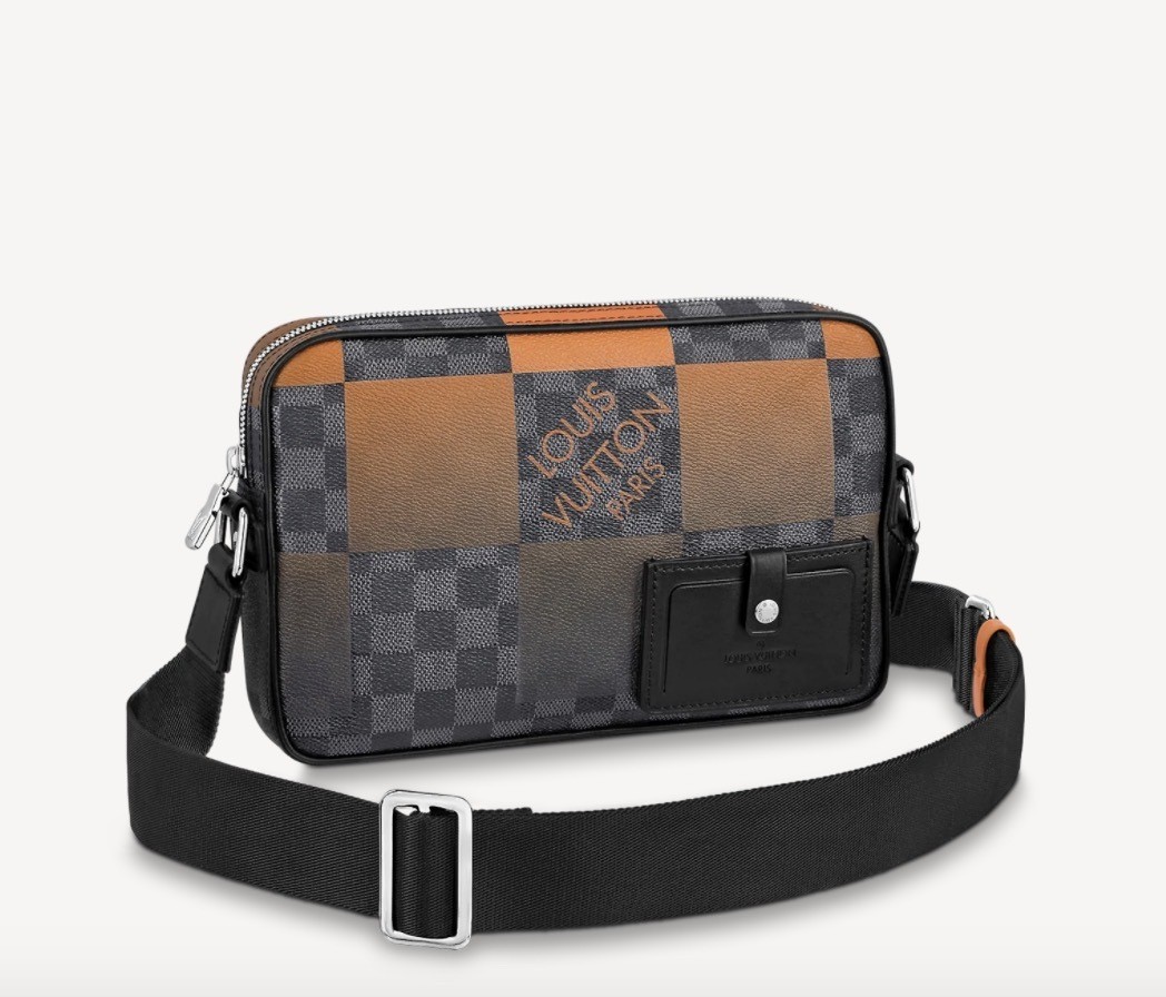 Louis Vuitton Alpha Messenger Bag Damier Graphite Giant Canvas N40421 Orange