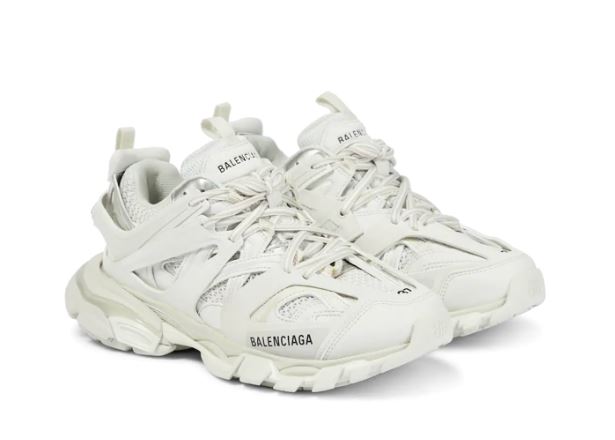 BALENCIAGA TRACK TRAINER SNEAKERS IN WHITE- BB62