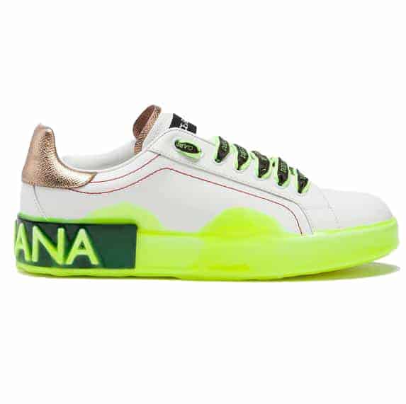 DOLCE & GABBANA PORTOFINO MELT SNEAKERS IN PRINTED NAPPA CALFSKIN – DG17