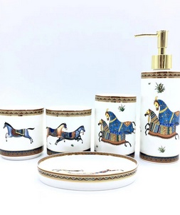 Fake replica hermes home cheval d’orient bath set